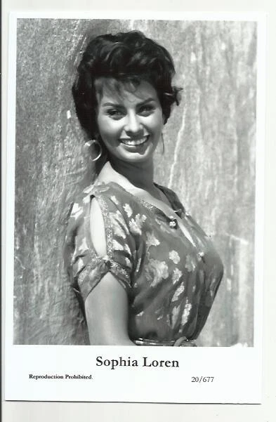 (Bx34) Sophia Loren Swiftsure Photo Postcard (20/677) Filmstar Pin Up Glamor