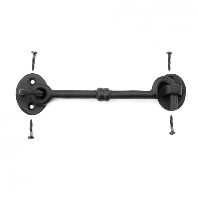 Cabin Hook Eye Shed 5.75" Wrought Iron Gate Door Latch Holder Renovators Supply