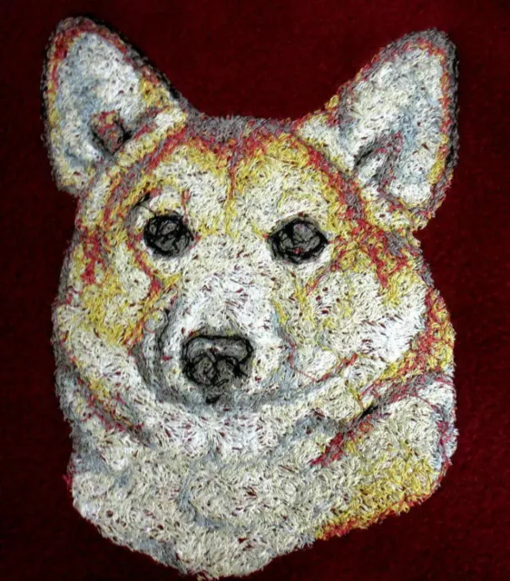 Embroidered Short-Sleeved T-Shirt -  Pembroke Welsh Corgi AED14479 Sizes S - XXL