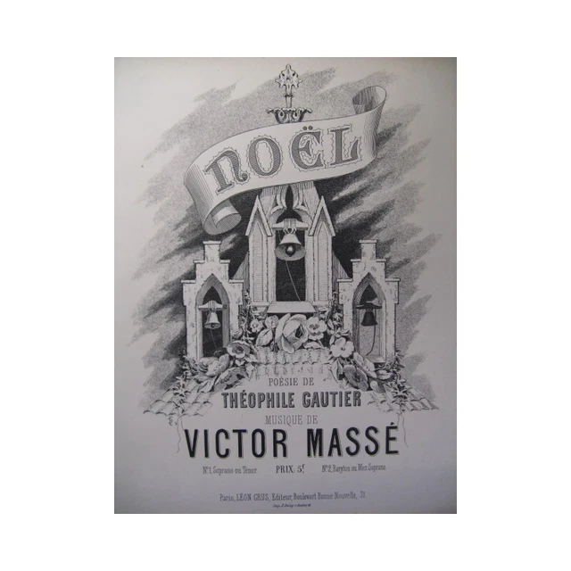 MASSÉ Victor Noël Chant Piano ca1885