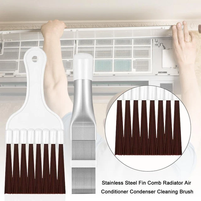 STAINLESS STEEL FIN Comb Brush Evaporator Coil Cleaner Refrigeration