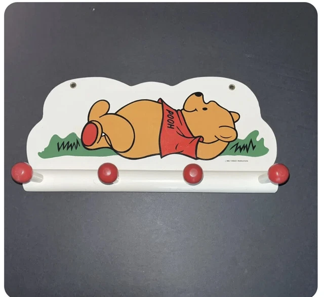 Winnie The Pooh Coat Hooks Wall Plaque