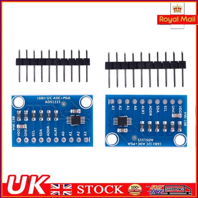 ADS1115 ADC MODULE Amplifier Development Board I2C 2.0V To 5.5V for ...