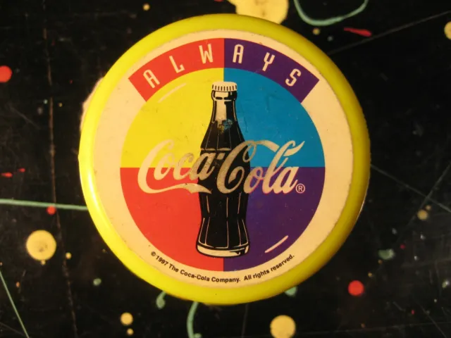 "Always Coca-Cola" 1997 Plastic 90s Neon Colors Promotional Yo-Yo