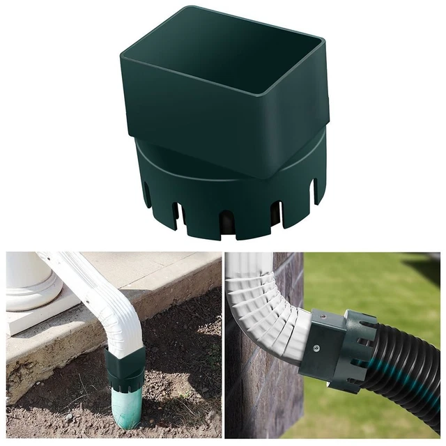 Adaptateur de tuyau de gouttière Adaptateur Downspat Universel 2x3 pouces