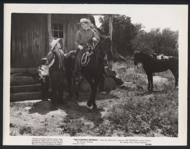 The Fighting Redhead ’49 JIM BANNON CHILDSTAR DON REYNOLDS HORSE WESTERN