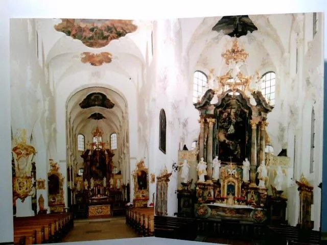 Hochaltarin der Franziskanerkirche zu Überlingen. 2 x sehr schöne AK farbig. 2 x