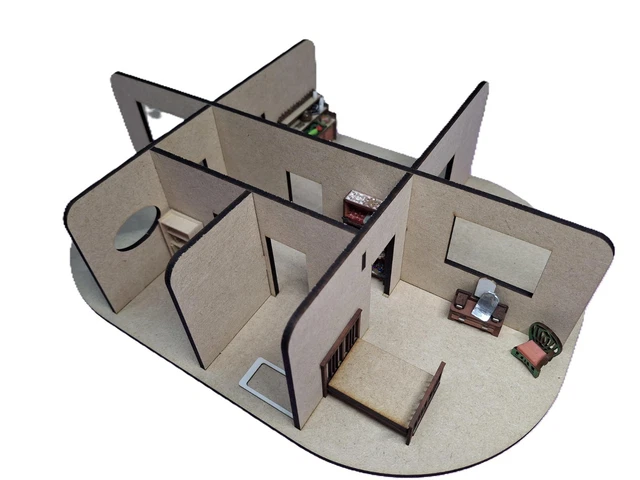 1:48 DOLLHOUSE KIT Openview No.1 house only £16.95 - PicClick UK