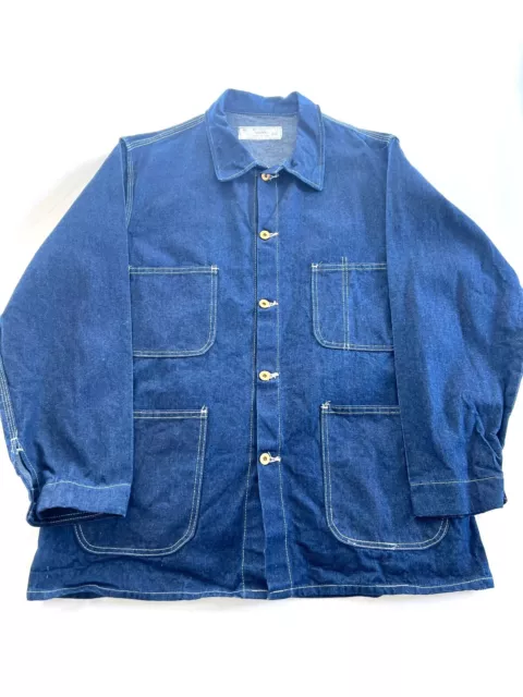 Vintage Universal Overall Stone Cutter Denim Chore Jacket 46R