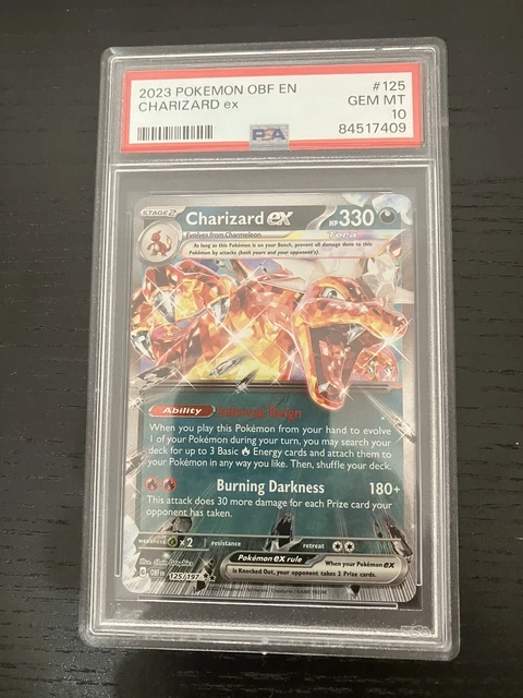 POKÉMON TCG - Charizard ex Ultra Rare - 125/197 - PSA Graded 9 main image 0