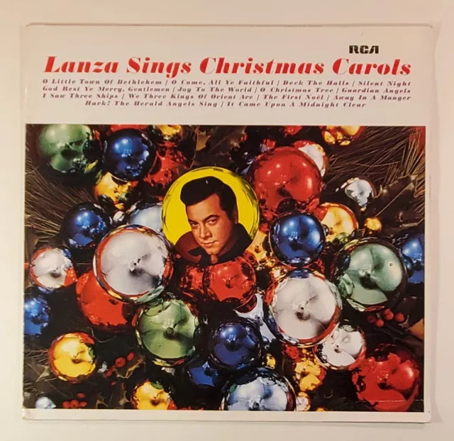 Mario Lanza - Lanza Sings Christmas Carols (Vinyl LP Reissue) Excellent Vinyl