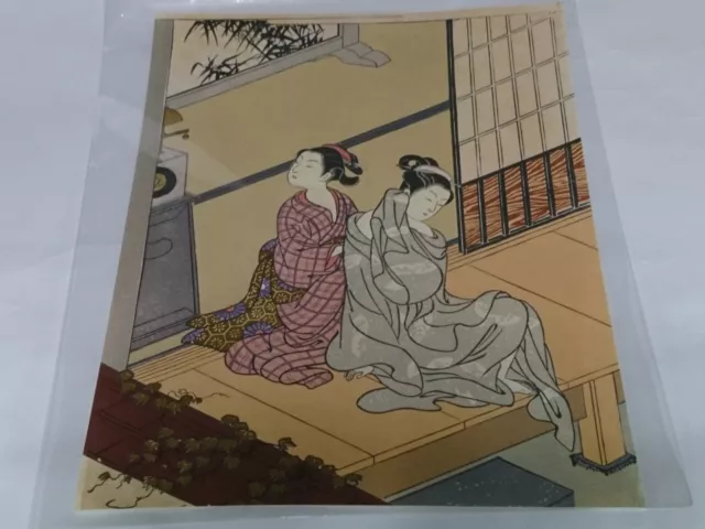 Ukiyo-e Bijin-ga After taking a bath reprint woodblock print Japanese painting