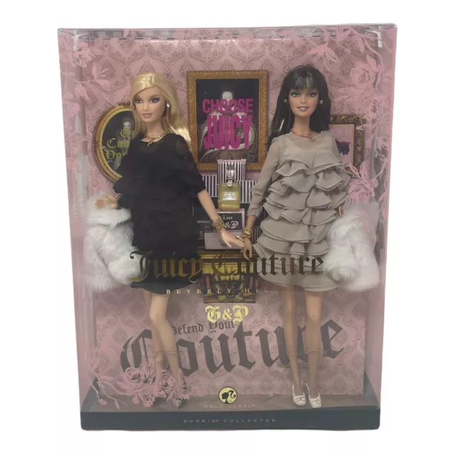 Juicy Couture Beverly Hills G and P 2008 Barbie DOLLS - Mattel - NRFB NIB