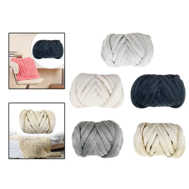 Chunky Yarn Arm Knitting Yarn Washable Weight Yarn Bulky Yarn Jumbo Tubular  Yarn