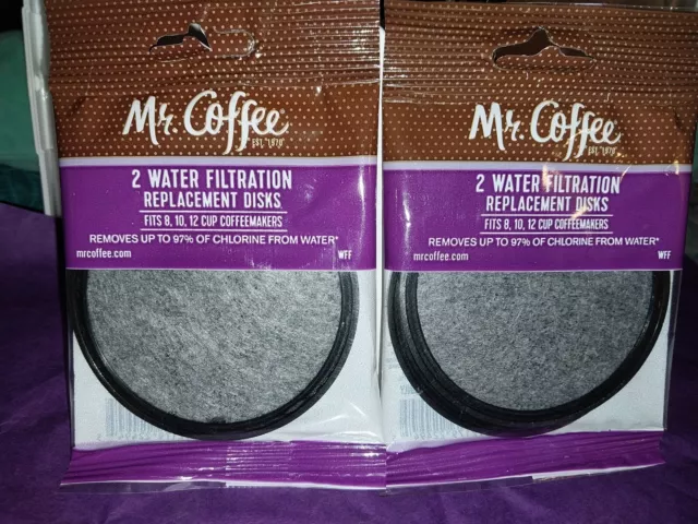 Mr. Coffee ☕️ Water  Filtration Replacement Disks (2pks) Removes 97% Chlorine ☕️