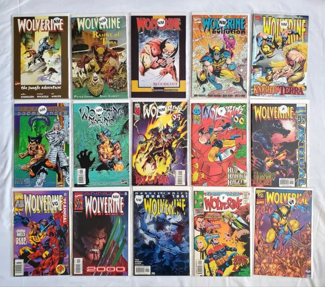 Wolverine (2nd series) comic book lot of one-shots and annuals