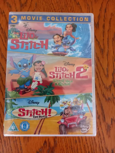 DISNEYS LILO AND Stitch / Lilo And Stitch 2 / Stitch The Movie Dvd ...