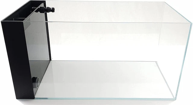 LIFEGARD Low Iron Ultra Clear 4 Gallon Crystal Aquarium with Built in Side Fi...