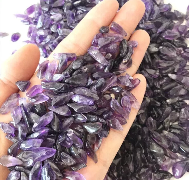 Amethyst Crystals AAA Premium Mini Natural Chips Gemstones  5-10mm In Size
