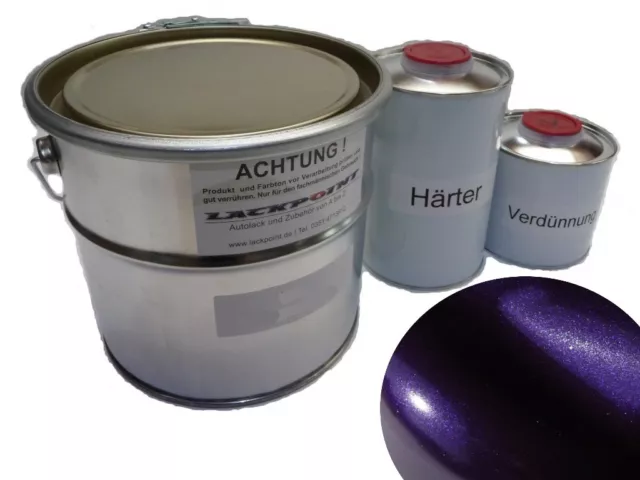 1 Liter Set 2K Autolack Dream Violett Metallic Tuning Farbe Lila Lack Trendlack