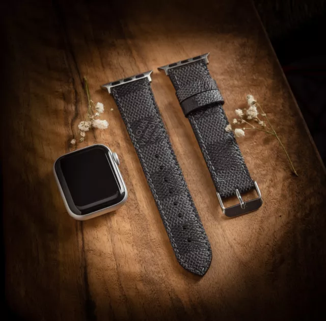 LV- LEATHER APPLE Watch Band, Ultra Apple Watch Band 38/40/41mm ,  42/44/45/49mm $81.00 - PicClick