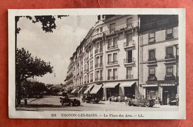 CPA 74 THONON-LES-BAINS - La Place des Arts (1935)