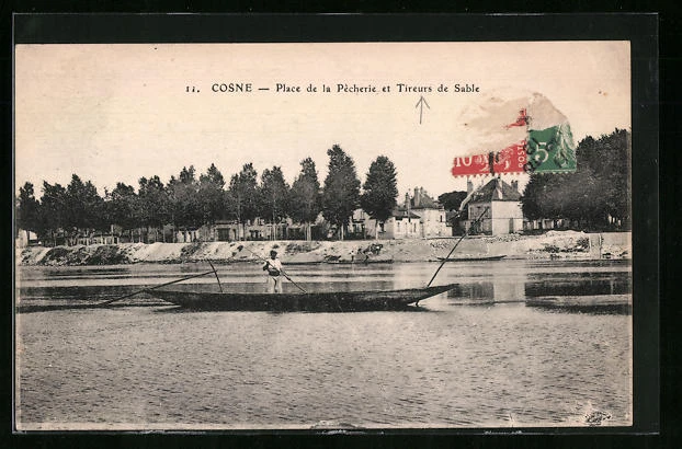 CPA Cosne, Place de la Pècherie et Sanddrawers 1918