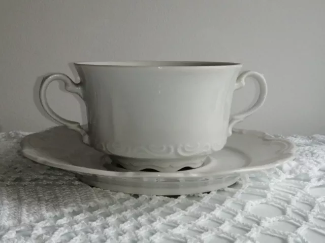 2 Anciennes Tasses Déjeuner en Porcelaine de Bavaria MITTERTEICH