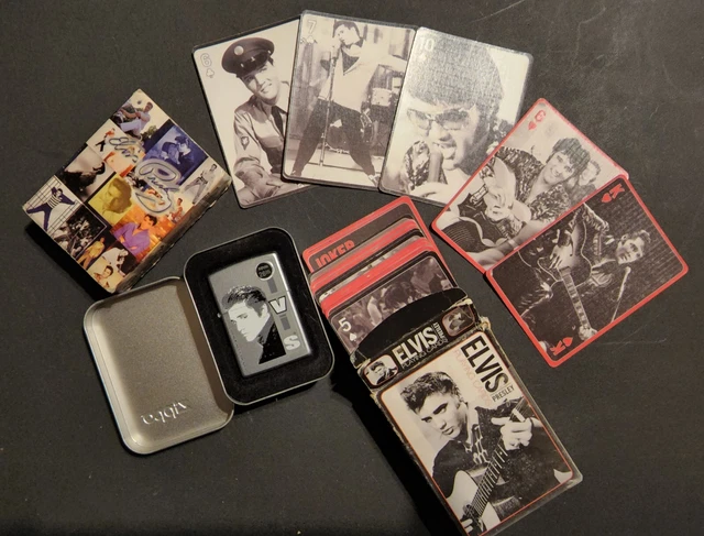 NIB~ELVIS PRESLEY  Zippo Lighter In Original Box AND Elvis playing cards
