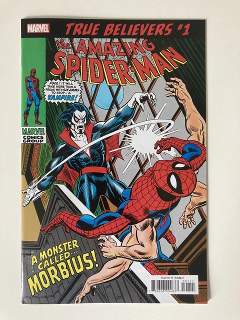 True Believers: Amazing Spider-Man Morbius 1 (2019) NM- (9.2) Reprints ASM 101