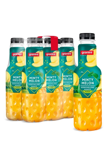 Granini menta melone 30% frutta vegana 5x 750 ml incl. cauzione 1,25 € NUOVO MHD 01/08/23