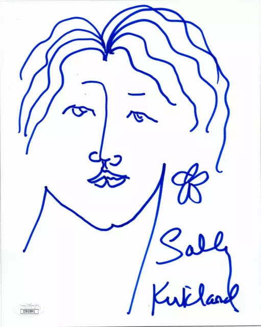 ~~ Photo authentique signée à la main "SKETCH" 8x10 de SALLY KIRKLAND (JSA COA) ~~