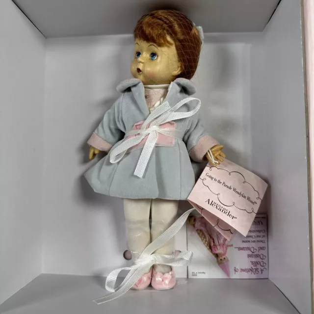 Madame Alexander 8” Wooden Wendy Fully Wood Jointed Doll 41260 W/CoA And Tags