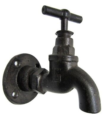 New Vintage-Look Non-Working Faucet Spigot Shaped Cast Iron 3.5" x 4" COAT HOOK