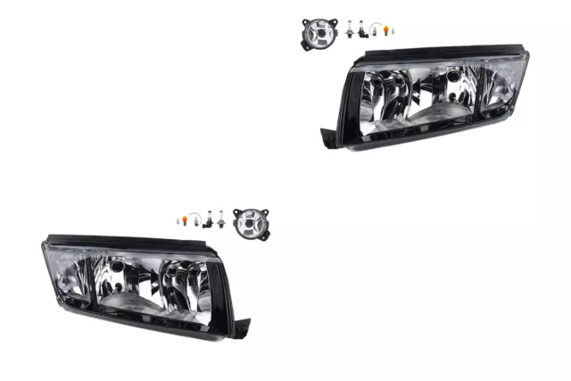 Kit de Faros Halógeno Compatible Con Skoda Fabia 6Y 09/ 99-03/08 H7 Niebla Lif