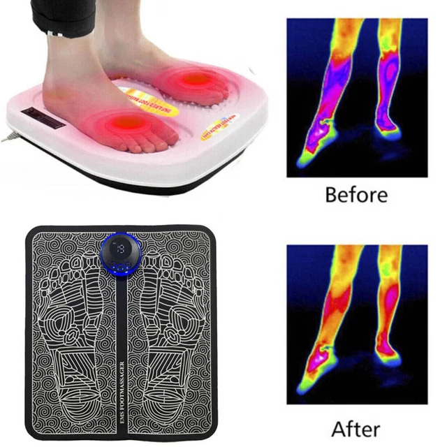 Medic Foot Circulation Massager Machine With EMS, TENS & Red Light Therapy - For Pain Relief & Muscle Relaxation