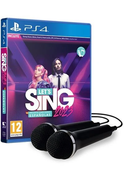 Lets Sing 2023 Conditionnement Chansons Espagnoles 2 Micros PS4 (Sp ) (163088)