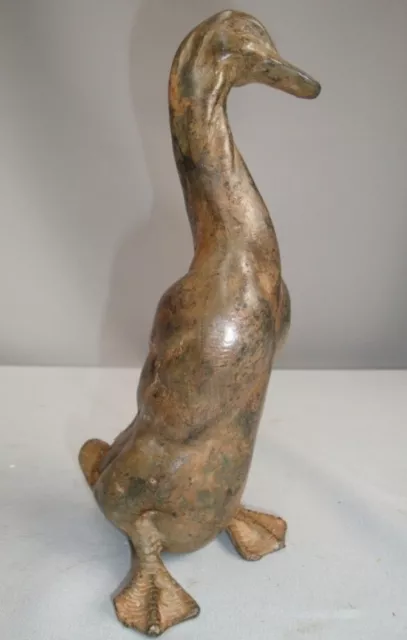 Statue Sculpture Duck Goose Bird Wildlife Art Deco Style Art Nouveau Style Bronz