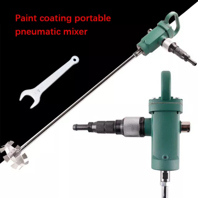 2500RPM Pneumatic Paint Mixer Air Agitator Blender Stirrer Tank Barrel Mix Tool