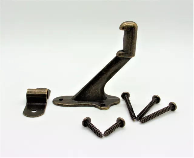 Soporte de riel de mano de 3" PHG US5 acabado de latón antiguo #HR03 US5