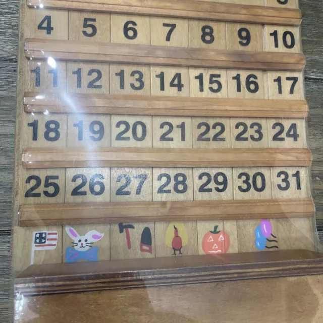 Vintage Wooden Lighthouse Perpetual Calendar New 3