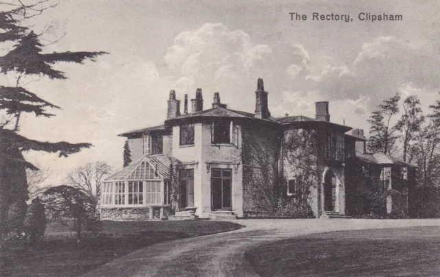 Postcard - View of The Rectory, Clipsham, Rutland - unposted - looks early.