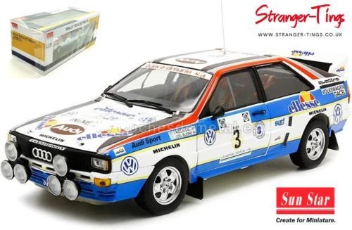 SUNSTAR 1:18 AUDI Quattro A2 #5 H.Mikkola/A.Hertz Rally Sanremo 1983 - 4256... EUR 139,13 - FR