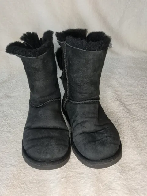 UGG Mini Bailey Bow Boots for Women, Size 6 - Black