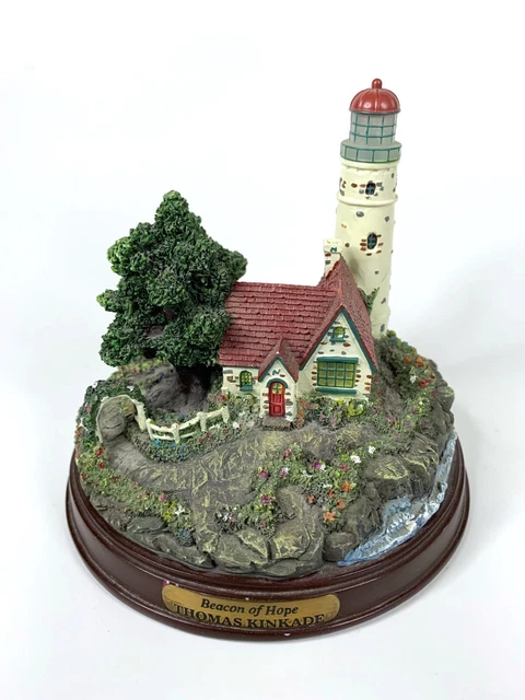 VINTAGE THOMAS KINKADE “Beacon of Hope” Lighted Decorative Lighthouse