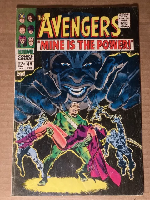 Avengers 49 Marvel 1968 VG Quicksilver Scarlet Witch Quit 1st Appearance Typhon