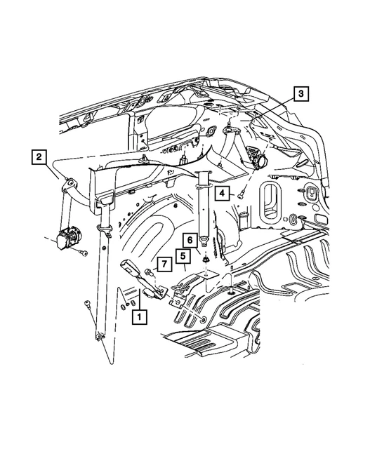 Genuine Mopar Bolt 6105077AA