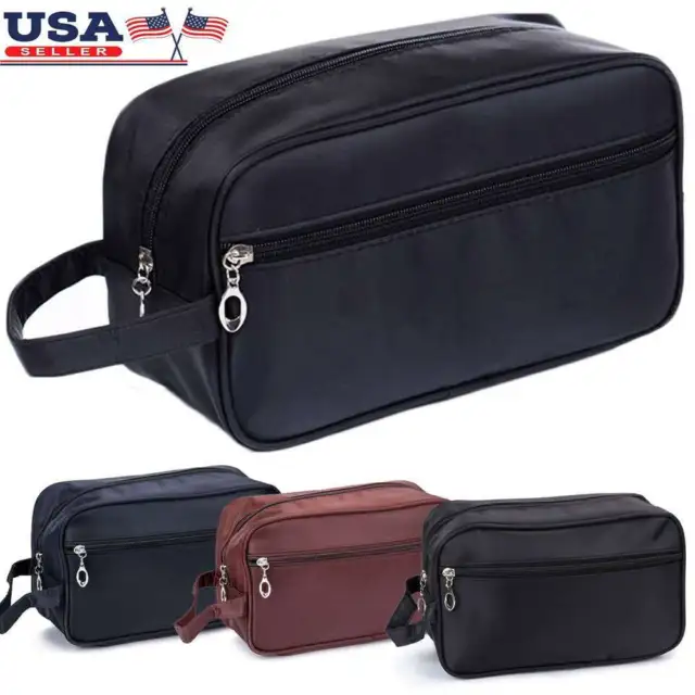 Men Travel Toiletry Bag Kit Gift for Men Shaving Organizer Case Gym Shower Bag