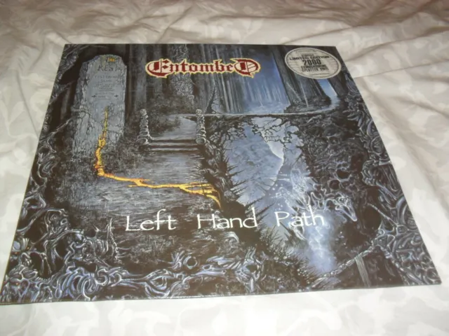 Entombed =Left Hand Path- Very Hard To Find 2Nd Press 1991 Lp White Vinyl 2000 P