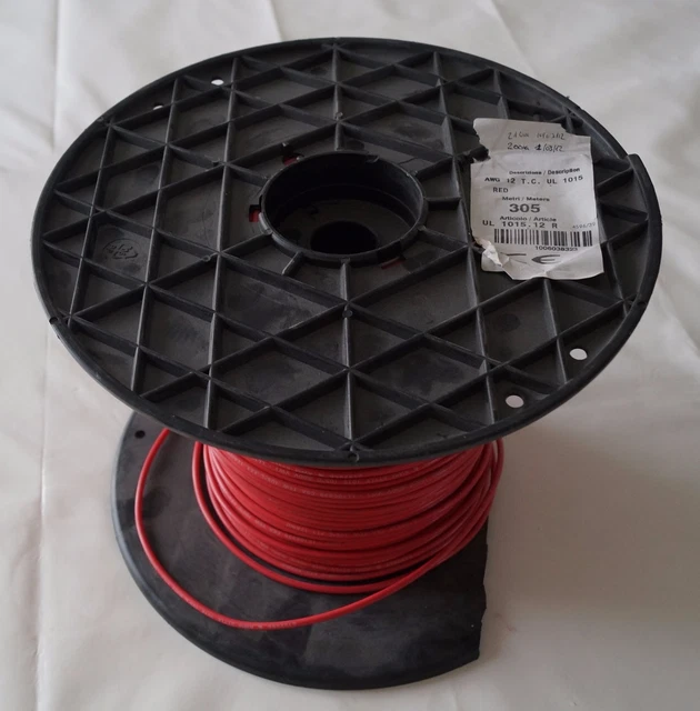 Bobine D'environ 210m De Fil De Câblage 1007 AWG20 Jaune – 300V, Pour électricité Ou électronique